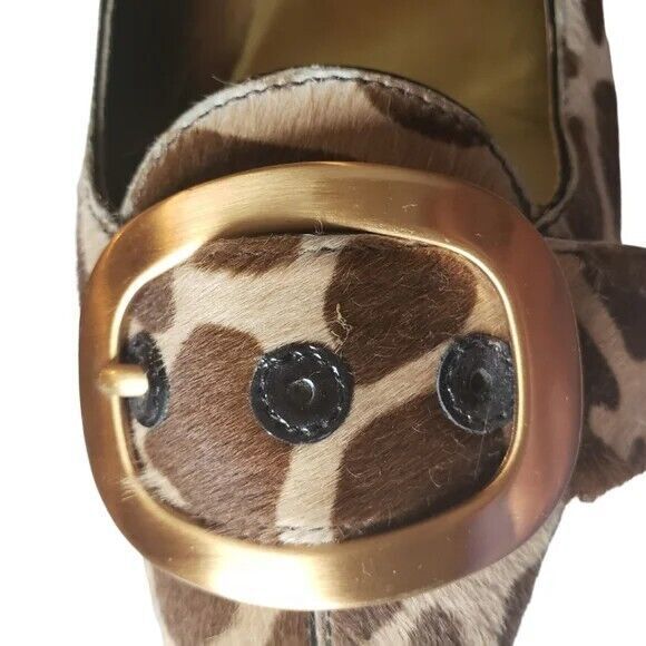 Prada Vintage Calf Hair Giraffe Print Buckle Kitten Heels~$585 - Picture 9 of 13
